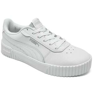 Puma Carina 2.0 White Leather Sneakers